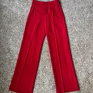 Wide leg trousers , Red